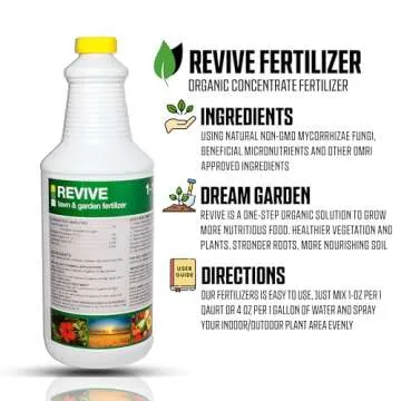 GGO Revive Organic Fertilizer Concentrate with Mycorrhizal Fungi – Plant Food for Vegetables, Flow...
