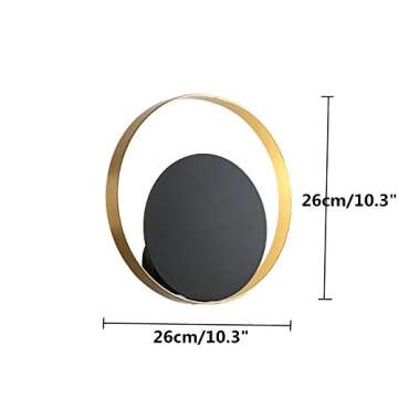 BOKT Minimalist Modern Wall Lamp Bedroom Wall Sconces 1-Light Wall Mounted Light Mid Century Modern ...