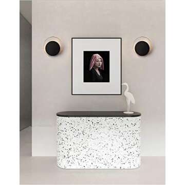 BOKT Minimalist Modern Wall Lamp Bedroom Wall Sconces 1-Light Wall Mounted Light Mid Century Modern Wall Decor Lighting Lamp Shadow Design Vanity Light Fixture