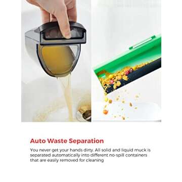 HIZERO Bionic Hard Floor Cleaner,Lightweight Cordless Wet Dry Electric Mop, Quiet Stick Hardwood Floors Cleaners,No Suction As Vacuums, Sweep Mop Dry Self Cleaning 4 in 1 Cleaning Machine,F803