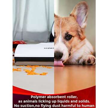 HIZERO Bionic Hard Floor Cleaner,Lightweight Cordless Wet Dry Electric Mop, Quiet Stick Hardwood Floors Cleaners,No Suction As Vacuums, Sweep Mop Dry Self Cleaning 4 in 1 Cleaning Machine,F803