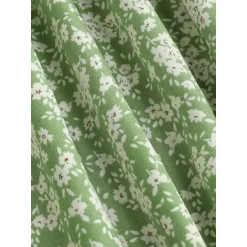 CIDER Santorini Beach Floral Tie Shoulder Dress for Summer