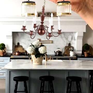 GANAZONO Dollhouse LED Chandelier - Miniature Lighting