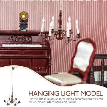 GANAZONO Dollhouse LED Chandelier - Miniature Lighting