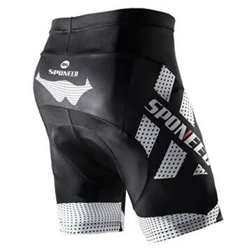 sponeed Men's Shorts for Biking Padding Cycling Pants Male Trainning Padded Road Bike Underwear US L...
