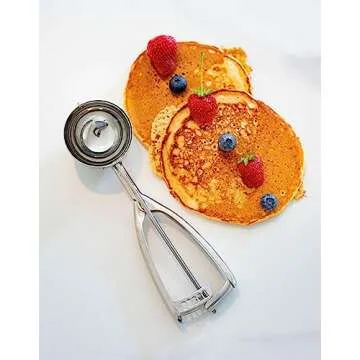 Jenaluca Extra Large Ice Cream Scoop - 18/8 Stainless Steel - Extra Large Scoop with Gift Bag - #12 - ⅓ cup portion scooper