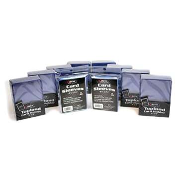 BCW Topload Card Protection Combo – 200 Holders & Sleeves for Trading Cards