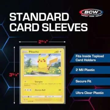 BCW Topload Card Holders & Sleeves Combo for Collectors