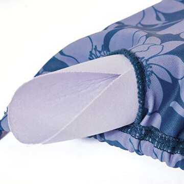 MOSHENGQI Women Sexy Brazilian Bikini 2 Piece Spaghetti Strap Top Thong Swimsuit Bathing Suit(M,#1 Floral-Dark Blue)