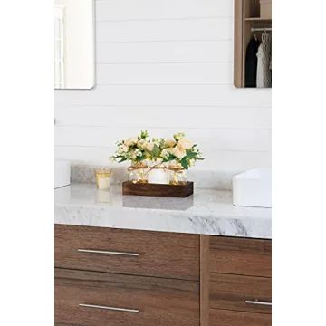 Mkono Mason Jar Centerpiece for Elegant Dining Decor