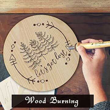 KAZIUS Natural Ashwood Circle for Craft, Wooden Circle Door Hanger, 3pcs – 30cm, Unfinished Round Wood Slices for Christmas Decorations and Painting.