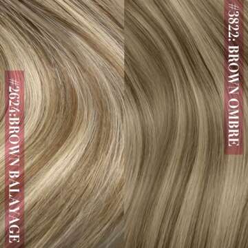 YoungSee Clip Hair Extensions Brown Balayage Clip on Human Hair Extensions Dark Brown Roots Blending into Medium Brown with Warm Blonde Highlight Clip in Real Hair Extensions for Volume 120G 20In 7Pcs