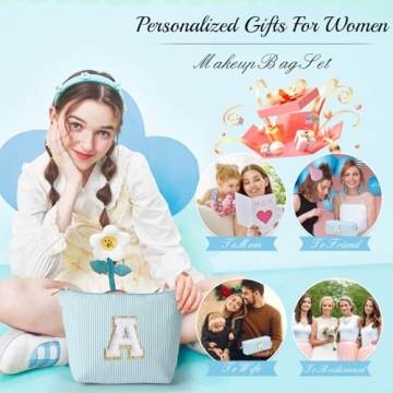 Personalized YOOLIFE Cute Makeup Bags for Women, Girls