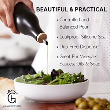 Elegant Stoneware Olive Oil Dispenser for Every Kitchen