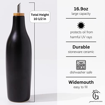 Elegant Stoneware Olive Oil Dispenser for Every Kitchen