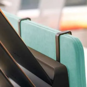 STEALTHO Desk & Wall File Organizer 5 Slot - Folder File Holder Desktop Organizer Paper Sorter - Office Mail Dokument Storage - Boltless Assembly - Black