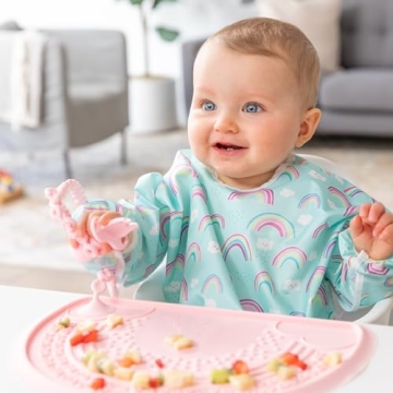 Bumkins Sleeved Bib for Toddlers - Mess-Free Feeding