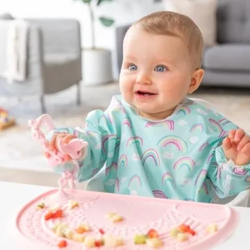 Bumkins Sleeved Bib for Toddlers - Mess-Free Feeding