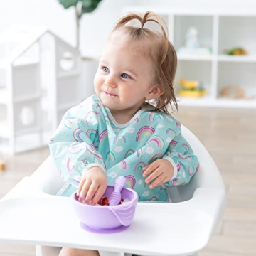 Bumkins Sleeved Bib for Toddlers - Mess-Free Feeding
