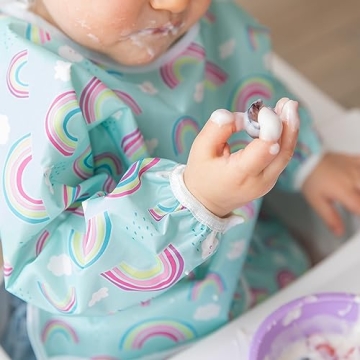 Bumkins Sleeved Bib for Toddlers - Mess-Free Feeding