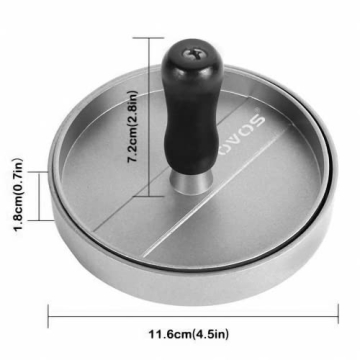 OVOS Burger Press Non-Stick Patty Maker with 100 Papers