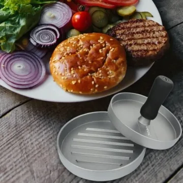 OVOS Burger Press Non-Stick Patty Maker with 100 Papers