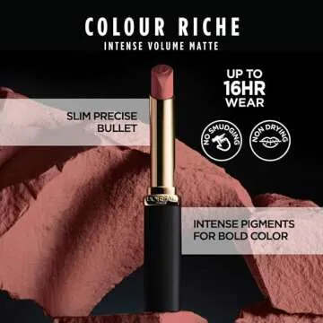 L'Oréal Paris Matte Lipstick: 16HR Wear, Comfort & Color