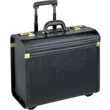 Lorell Oversized Rolling Catalog Case for Professionals and Students