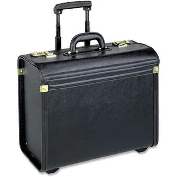 Lorell Oversized Rolling Catalog Case for Professionals and Students