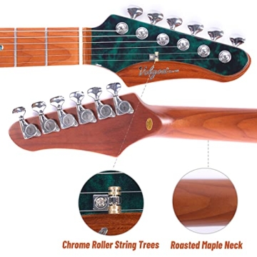 Volgoa TN2 Electric Guitar with Roasted Maple Neck and Mahogany Body