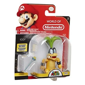 Super Mario Iggy 4 Inch Figure for Kids and Collectors