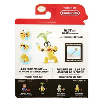 Super Mario Iggy 4 Inch Figure for Kids and Collectors