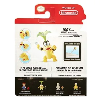 Super Mario Iggy 4 Inch Figure for Kids and Collectors