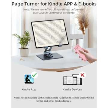Scrolling Remote Control for TikTok and Kindle Apps