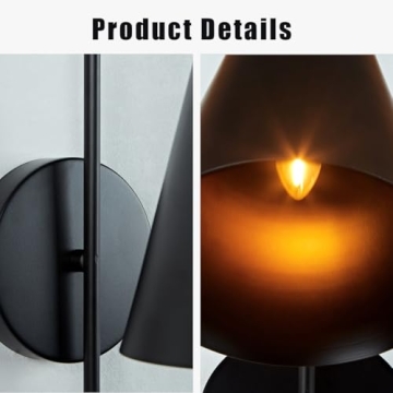 Modern Matte Brass Conical Wall Sconce for Stylish Lighting