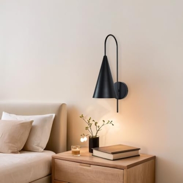 Modern Matte Brass Conical Wall Sconce for Stylish Lighting