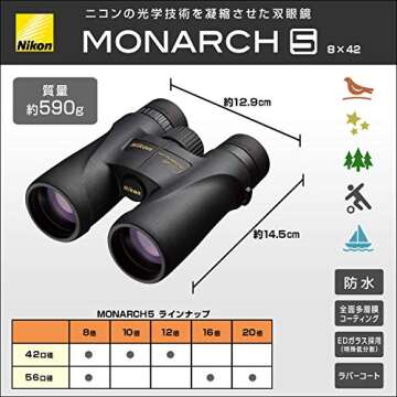 Nikon Monarch 5 8x42 Binoculars - Ultimate Clarity for Nature Lovers