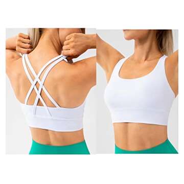 Lavento Women's Strappy Sports Bra for Active Lifestyle