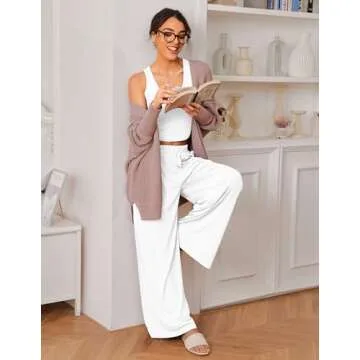 Ekouaer Women's Pajamas 2 Piece Lounge Set for Comfort