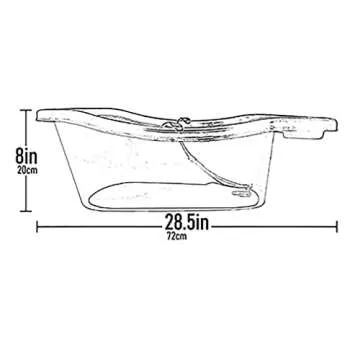 Pet Gear Pup-Tub, Bathtub for Dogs and Cats up to 20lbs, Easy Drain, Tethers Included, Ocean Blue