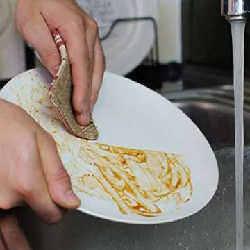 Zero Waste Natural sponges for dishwashing Handmade Eco Reusable unsponges Recycling sponges Kitchen Dish Scrubber 3 in Set