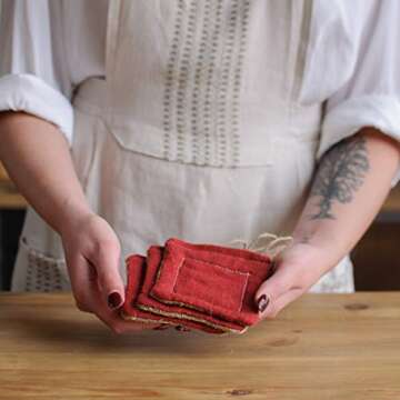 Zero Waste Natural sponges for dishwashing Handmade Eco Reusable unsponges Recycling sponges Kitchen Dish Scrubber 3 in Set