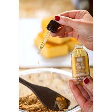 Cornbread Flavoring Extract - Highly Concentrated Cornbread Natural Food Flavoring Concentrate - Ket...