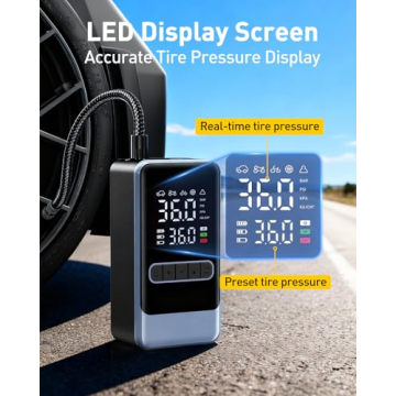 Portable Tire Inflator Air Compressor 150PSI for Cars