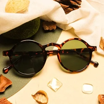 Unisex Stylish Retro Round Sunglasses for All Occasions