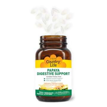 Country Life Papaya Digestive Support for Optimal Health