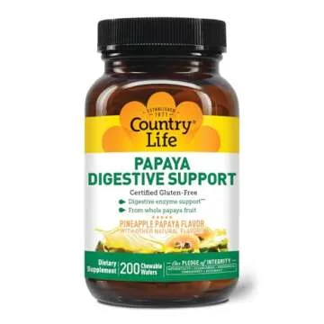 Country Life Papaya Digestive Support for Optimal Health