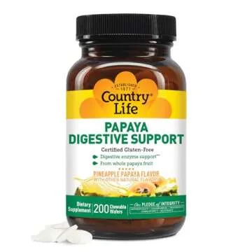 Country Life Papaya Digestive Support for Optimal Health