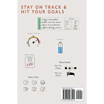 Keto Diet Journal for Beginners: Macros & Meal Tracking Log Ketogenic Diet Food Diary (Weight Loss &...