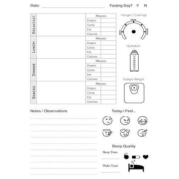 Keto Diet Journal for Beginners: Macros & Meal Tracking Log Ketogenic Diet Food Diary (Weight Loss & Fitness Planners)
